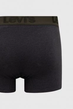 Ανδρικά Μπόξερ και σλιπ Μποξεράκια Levi's (3-pack) , χρώμα: γκρι -Ρούχα Εκπτώσεις unnamed file 5230