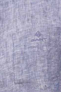 Ανδρικά Πουκάμισα Πουκάμισο από λινό Gant χρώμα: ναυτικό μπλε, -Ρούχα Εκπτώσεις unnamed file 539