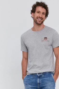 Ανδρικά Μπλουζάκια Μπλουζάκι Gant γκρι -Ρούχα Εκπτώσεις unnamed file 628