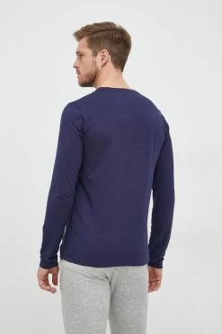 Ανδρικά Μακρυμάνικα Βαμβακερή μπλούζα με μακριά μανίκια Gant ναυτικό μπλε -Ρούχα Εκπτώσεις unnamed file 642