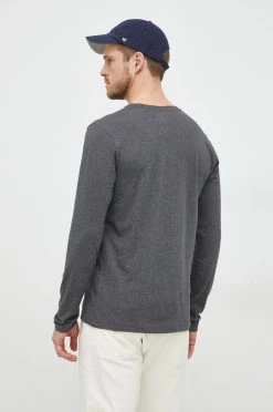 Ανδρικά Μακρυμάνικα Βαμβακερή μπλούζα με μακριά μανίκια Gant μαύρο -Ρούχα Εκπτώσεις unnamed file 647