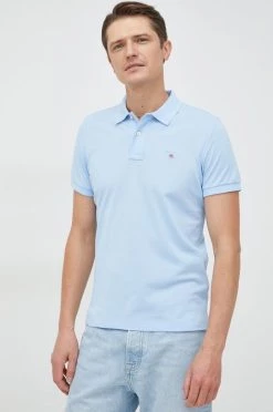 Ανδρικά Πόλο μπλουζάκια Πόλο Gant μπλε