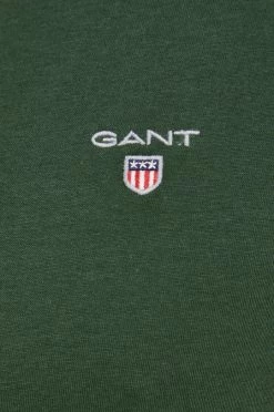 Ανδρικά Μπλουζάκια Βαμβακερό μπλουζάκι Gant πράσινο -Ρούχα Εκπτώσεις unnamed file 705