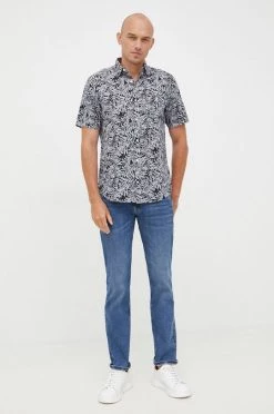 Ανδρικά Πουκάμισα Πουκάμισο από λινό Gant χρώμα: ναυτικό μπλε, -Ρούχα Εκπτώσεις unnamed file 743