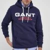 Ανδρικά Χωρίς φερμουάρ Μπλούζα Gant χρώμα: ναυτικό μπλε