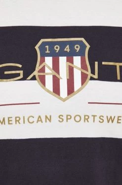 Ανδρικά Μπλουζάκια Βαμβακερό μπλουζάκι Gant ναυτικό μπλε -Ρούχα Εκπτώσεις unnamed file 922