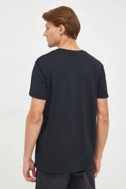 Ανδρικά Μπλουζάκια Βαμβακερό μπλουζάκι Gant μαύρο -Ρούχα Εκπτώσεις unnamed file 925