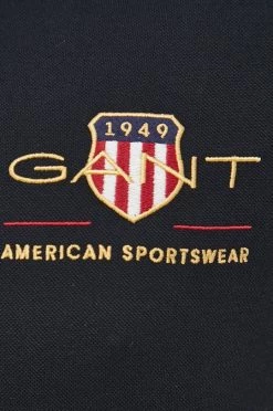 Ανδρικά Πόλο μπλουζάκια Βαμβακερό μπλουζάκι πόλο Gant μαύρο -Ρούχα Εκπτώσεις unnamed file 948