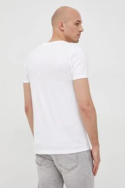 Ανδρικά Μπλουζάκια Βαμβακερό μπλουζάκι Gant λευκό -Ρούχα Εκπτώσεις unnamed file 983